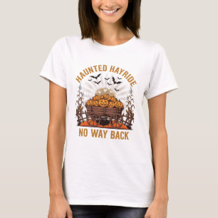 Camiseta de Halloween 'Paseo de Heno Embrujado Sin