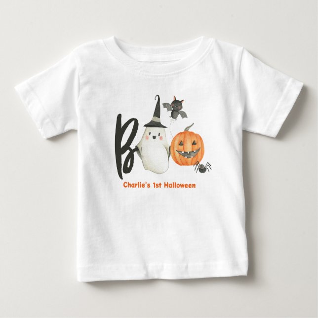 Camiseta de Halloween - Primer cumpleaños de bebé- (Anverso)