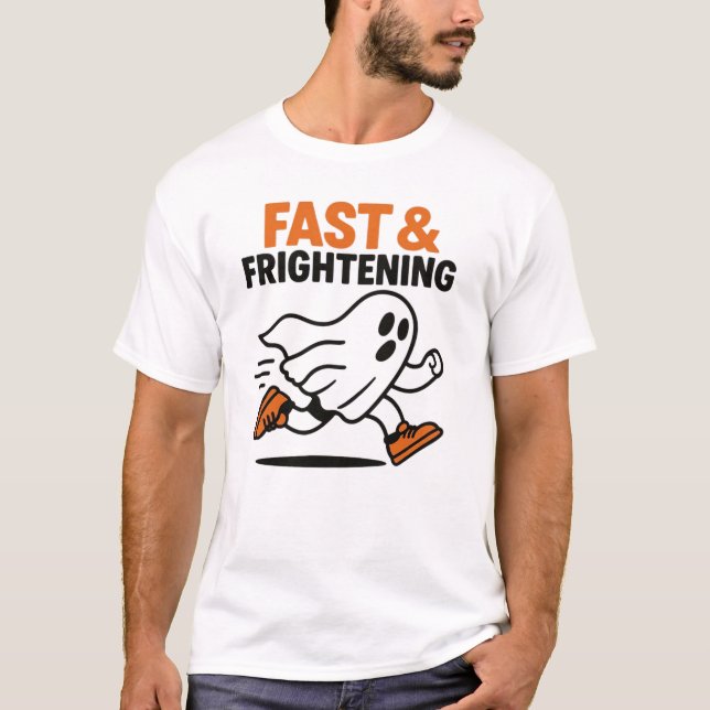 Camiseta de Halloween rápida y aterradora (Anverso)