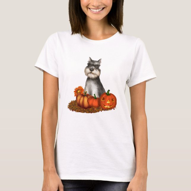 Camiseta de Halloween Schnauzer (Anverso)