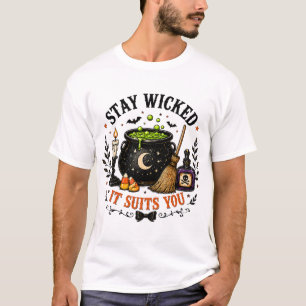 Camiseta de Halloween 'Stay Wicked It Suits You'