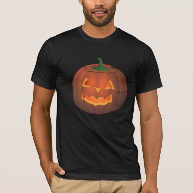 Camiseta de Halloween Tee de calabaza de camiseta  (Anverso)