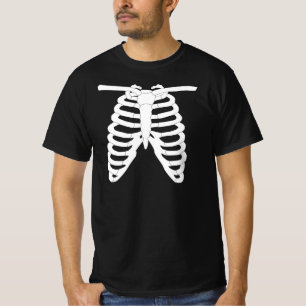Camiseta de Halloween torso de esqueleto