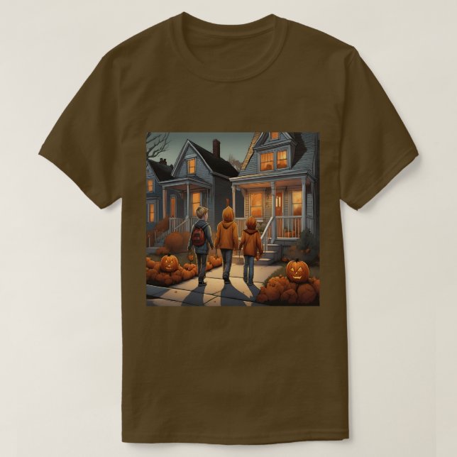 Camiseta De Halloween Trick O Tret (Diseño del anverso)