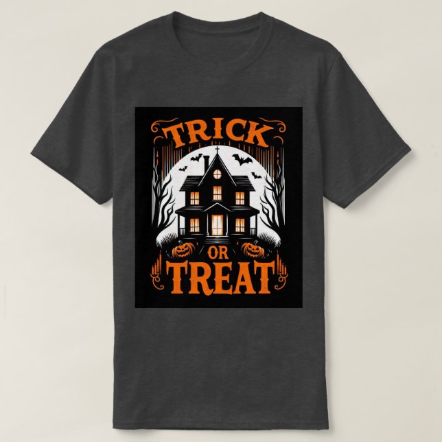 Camiseta de halloween Trick o trick4 (Diseño del anverso)