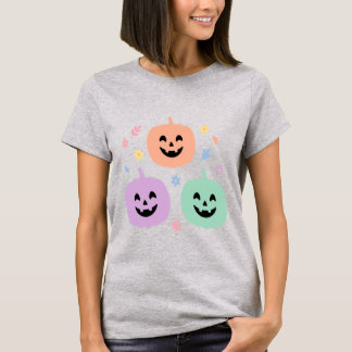 Camiseta de Halloween Trio de Calabaza Pastel Ador