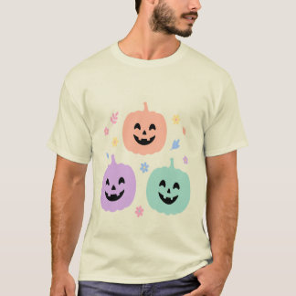 Camiseta de Halloween Trio de Calabaza Pastel Ador