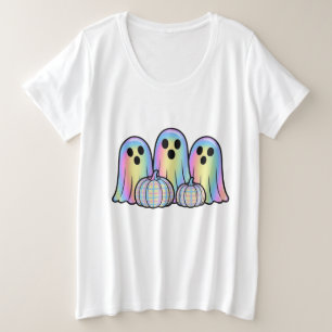 Camiseta de Halloween Trio de Fantasmas Adorables 
