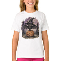 Camiseta de Halloween "Truco o trato de murciélago