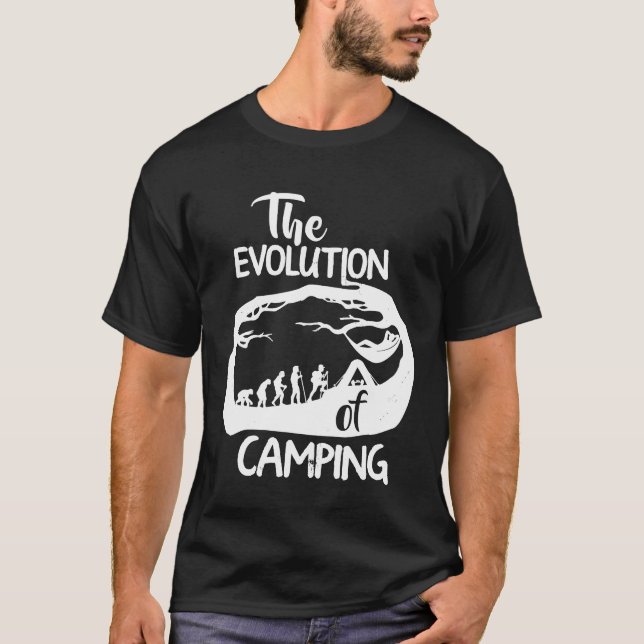 Camiseta de Hamaca La evolución del campamento (Anverso)