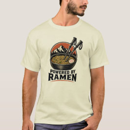 Camiseta de hambre de excursionista alimentada por