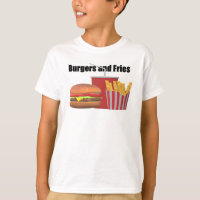 Camiseta de hamburguesas y fritas