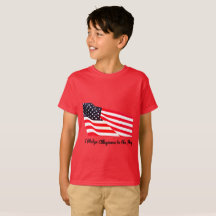 Camiseta de Hanes de la bandera de la lealtad del