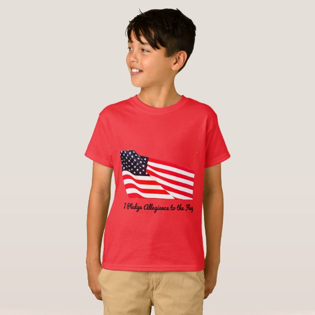Camiseta de Hanes de la bandera de la lealtad del (Anverso completo)