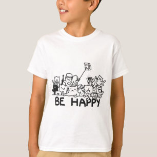 Camiseta de Hanes TAGLESS® de los niños lindos d