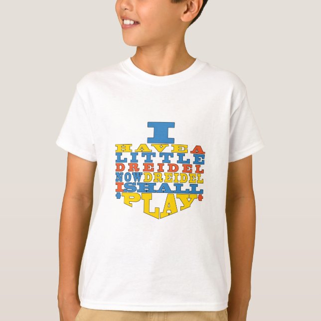 Camiseta de Hanukkah "Dreidel Play" (Anverso)