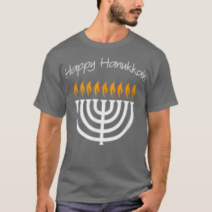 Camiseta de Hanukkah Menorah Velas de Chanukah Jud
