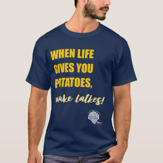 Camiseta de Hanukkah para adultos - "Haz latkes"