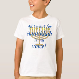 Camiseta de Hanukkah para Mutismo Selectivo