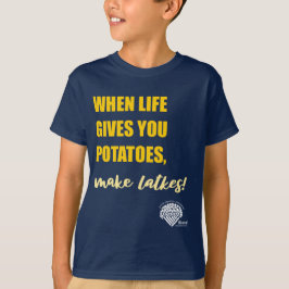 Camiseta de Hanukkah para niños - "Haz latkes"