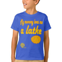 Camiseta de Hanukkah para niños - "Mi mamá me ama