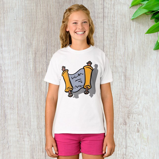 Camiseta de Hanukkah Scroll Chicas (Subido por el creador)