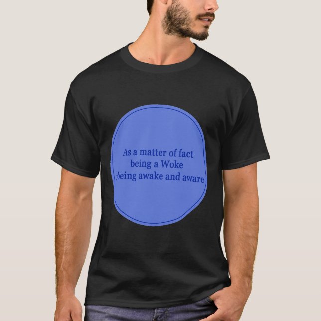Camiseta De hecho despertó poesía de textos políticos (Anverso)