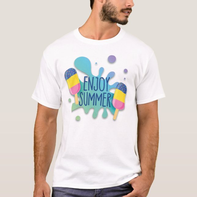 Camiseta de helado con salpicaduras de agua/ efect (Anverso)