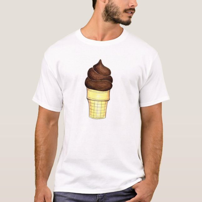 Camiseta de helado de crema de chocolate (Anverso)