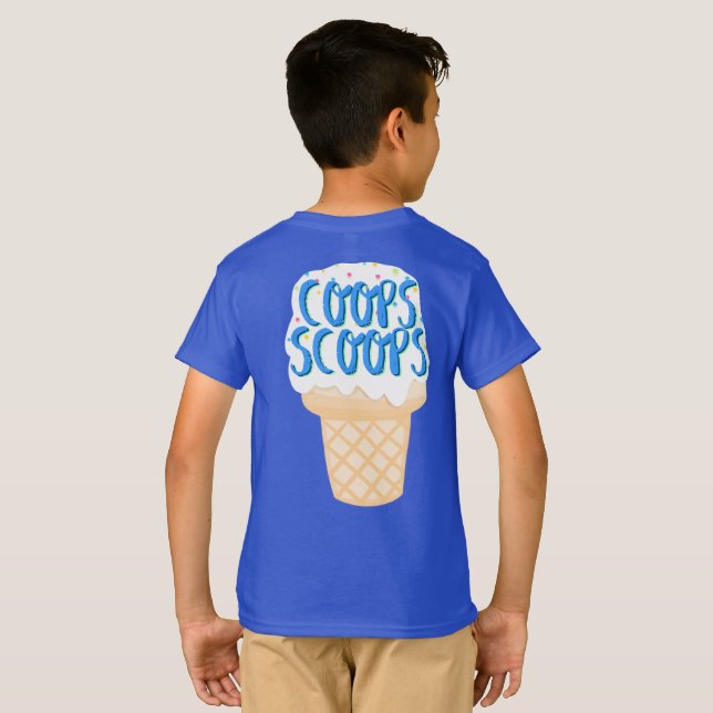 Camiseta de helado para niños (Reverso completo)