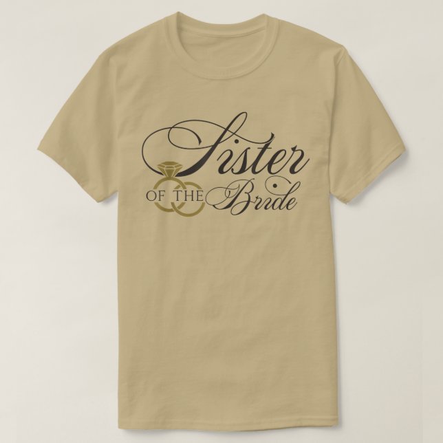 Camiseta de Hermana de la Novia  (Diseño del anverso)