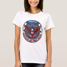 Camiseta de Hermana Orgullosa de la Fuerza Aérea E
