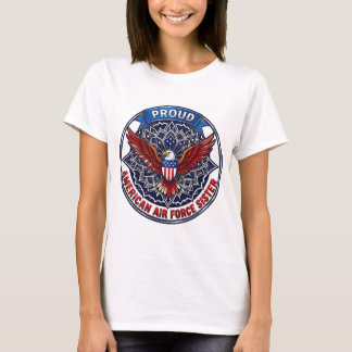 Camiseta de Hermana Orgullosa de la Fuerza Aérea E