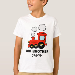 Camiseta de hermano mayor personalizada   Tren de 
