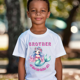 Camiseta de hermano sirena personalizada de la cum