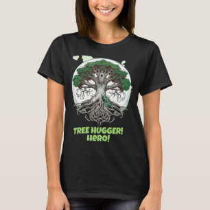 Camiseta de héroe abrazaárboles ecológica