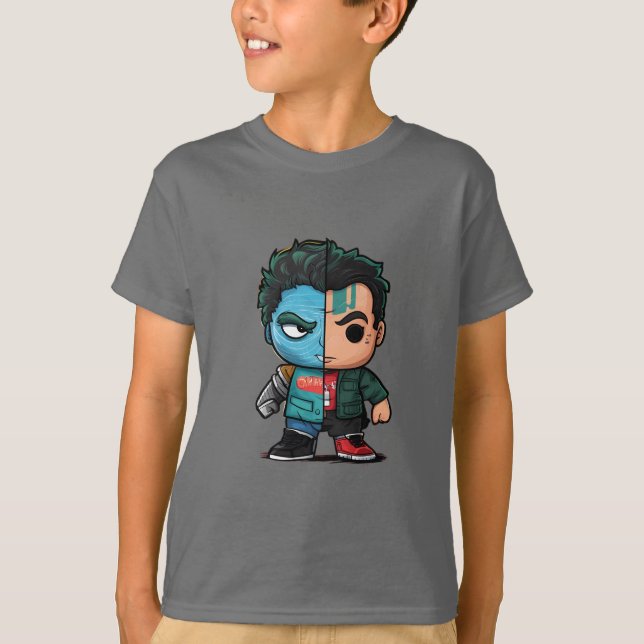 camiseta de héroe, camiseta de anime, cosas genial (Anverso)