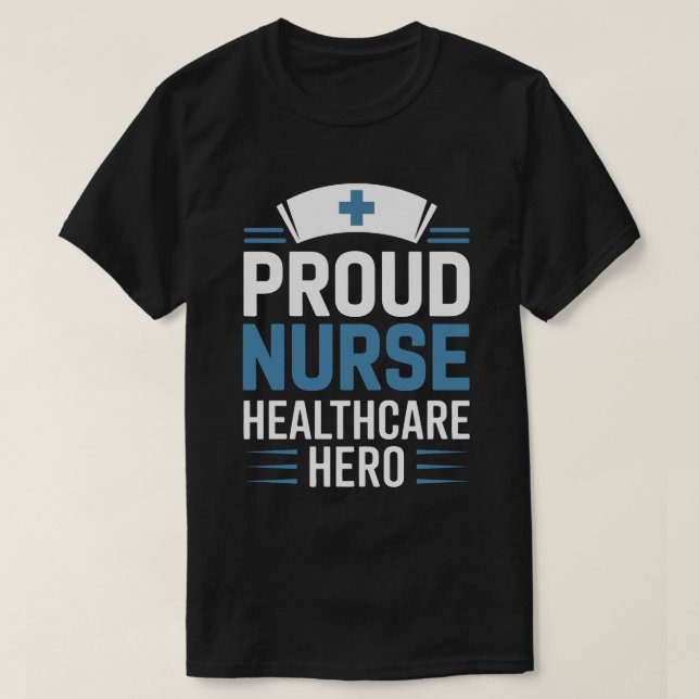 Camiseta de héroe de atención médica de enfermera  (Diseño del anverso)