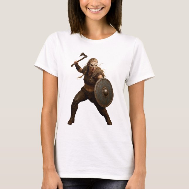 Camiseta de héroe Viking Shieldmaiden (Anverso)