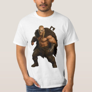Camiseta de héroe vikingo bárbaro