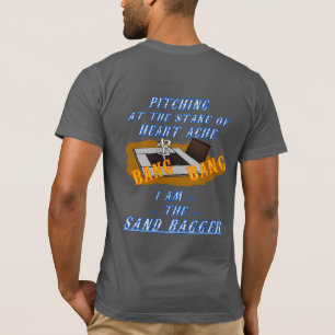 Camiseta de herradura americana básica del cabece