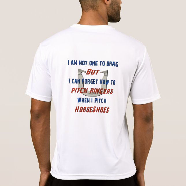 Camiseta de herradura de Tek del deporte del (Reverso)