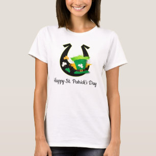 Camiseta de herradura feliz día de San Patricio