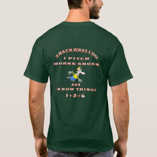 Camiseta de herradura oscura básica del cabeceo