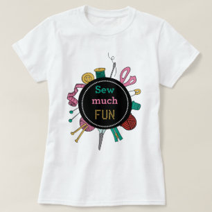 Camiseta de herramientas de costura y manualidades