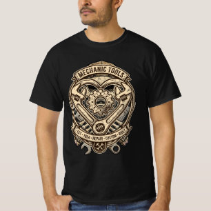 Camiseta de herramientas mecánicas antiguas - Wren