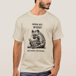 Camiseta de Hiena Divertida – Pollo, Ternera o Ste