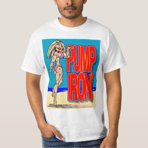 Camiseta de hierro de la bomba