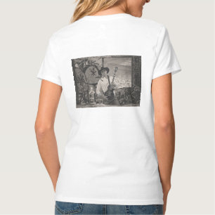 Camiseta de hígado de hombre viejo cortado para d