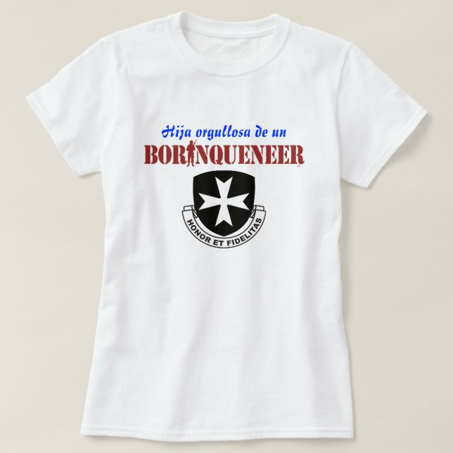 Camiseta de Hija - de Borinqueneer (Diseño del anverso)